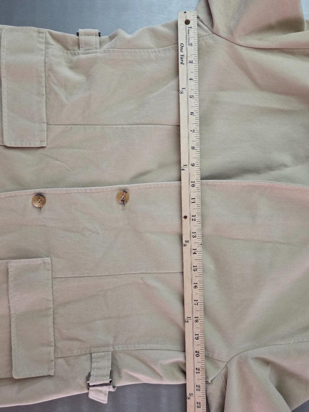 Solid Homme Woo Young Mi Beige Utility Blazer Jacket NWT Minimalist Size 50 NWT - Picture 12 of 16